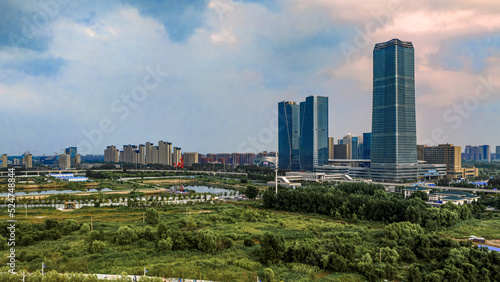 Cityscape of Changchun, China in summer