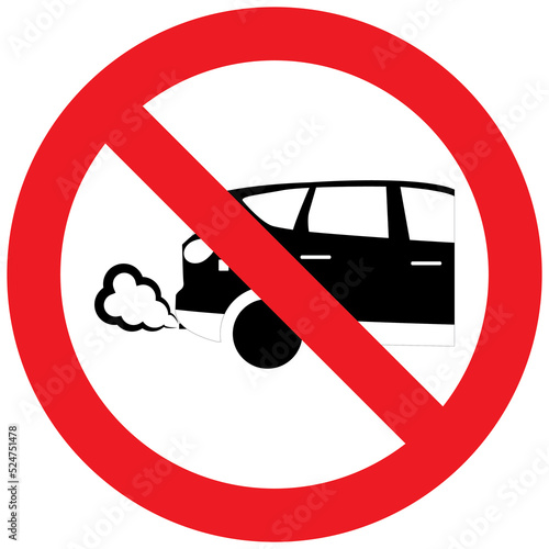 Warning Do Not Switch On Engine Symbol Sign