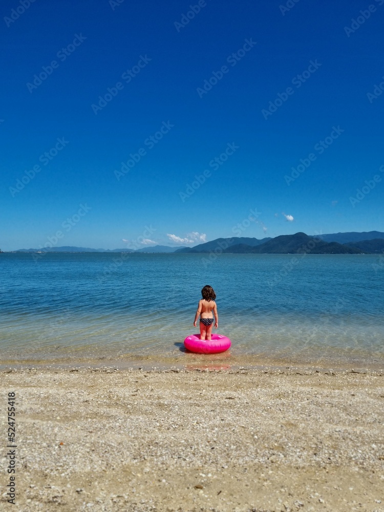 child on the beach