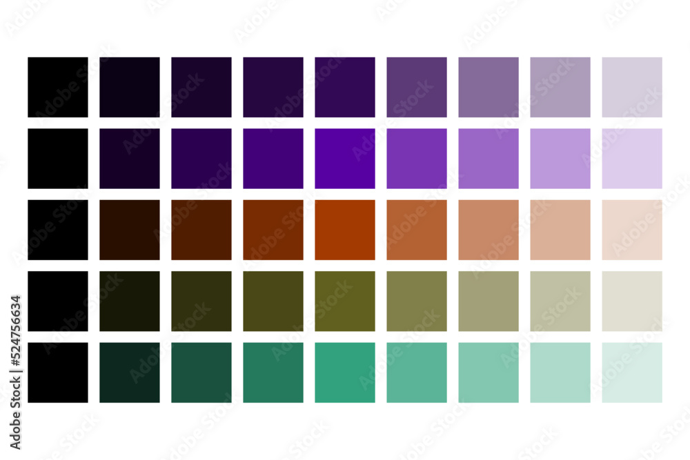 Example color gradient design templates Example color gradient design templates