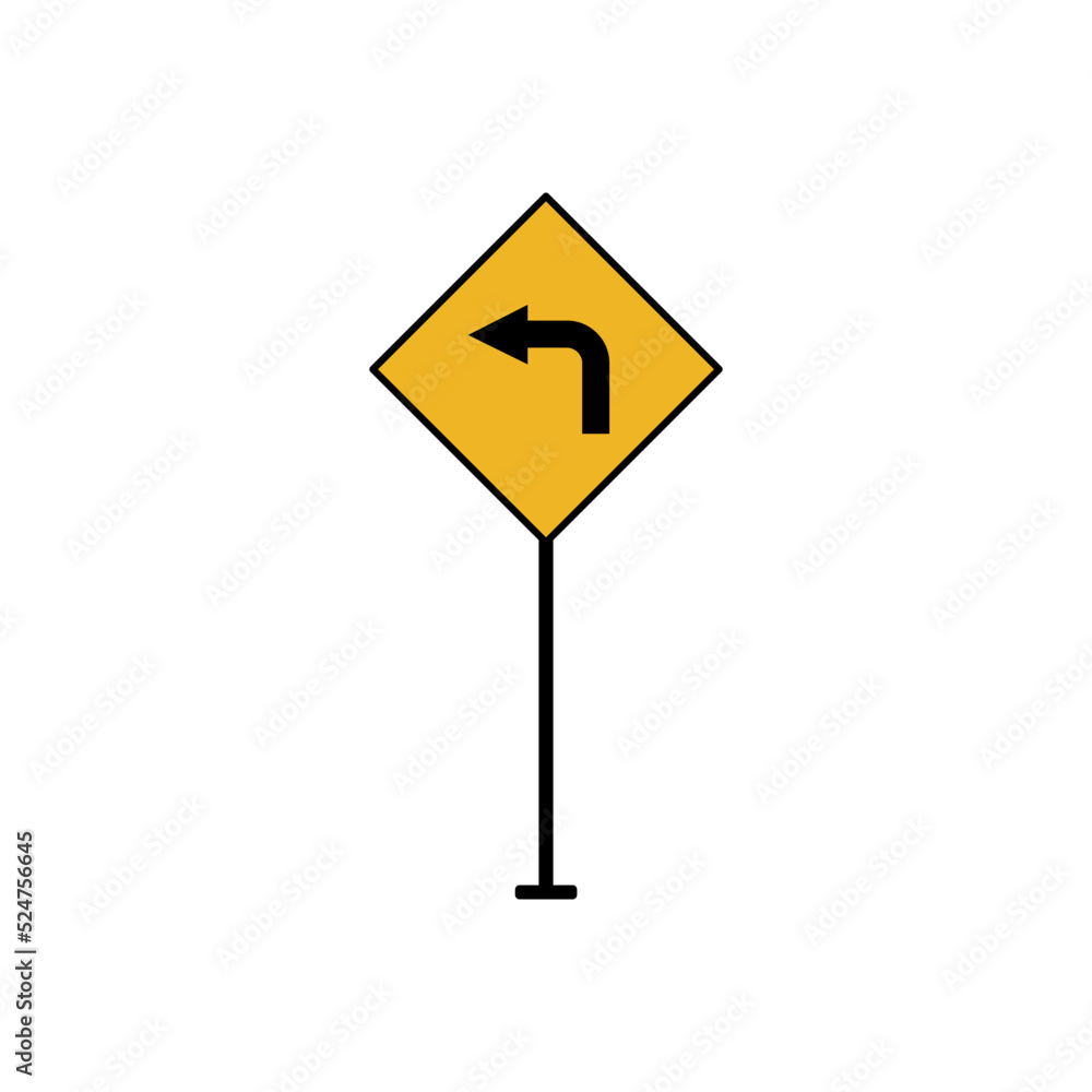 Traffic signs icon vector design templates Traffic signs icon vector design templates