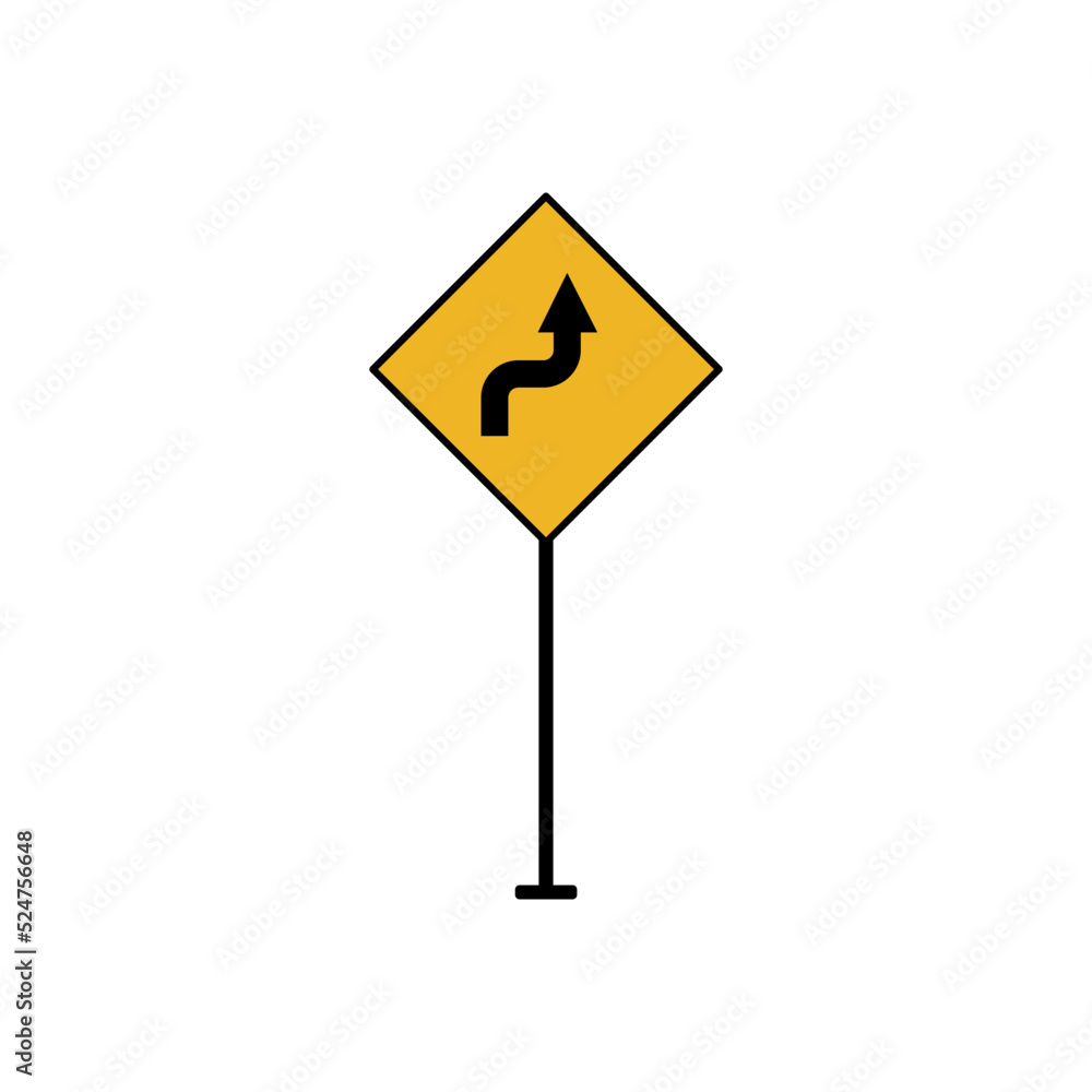 Traffic signs icon vector design templates Traffic signs icon vector design templates