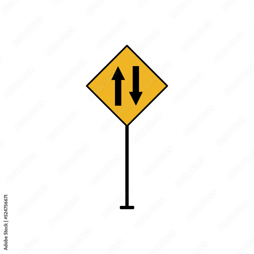 Traffic signs icon vector design templates Traffic signs icon vector design templates