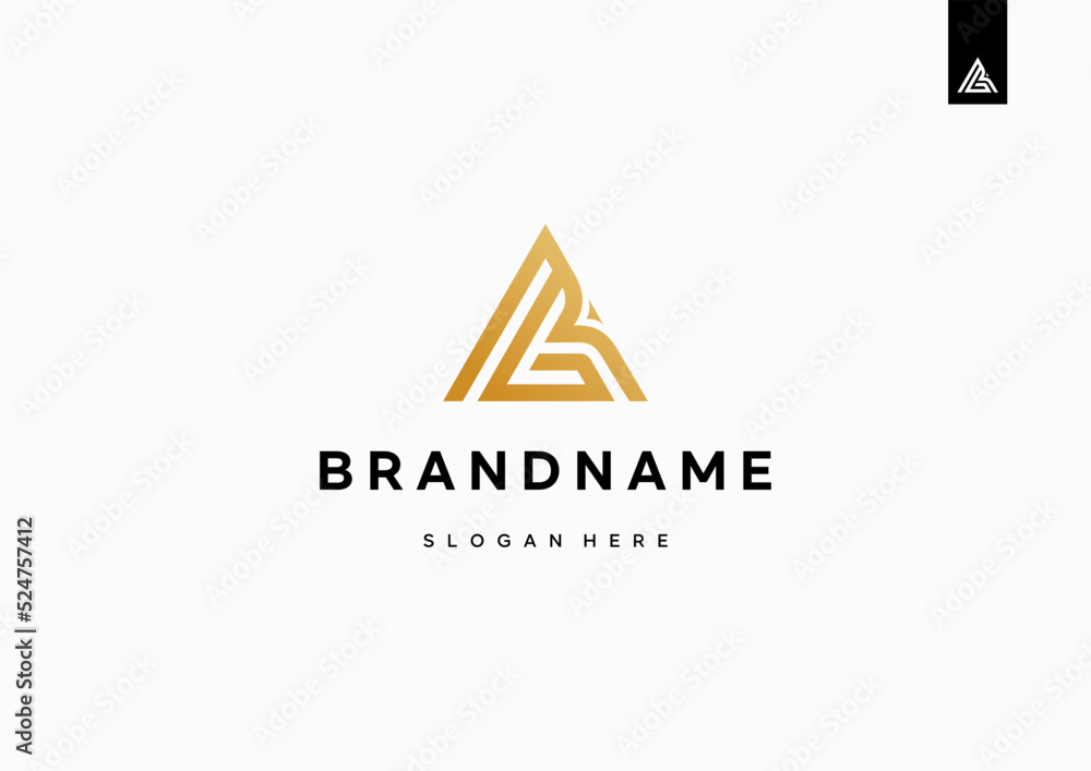Letter GA AG Logo Design, Creative Minimal Modern logo design GA AG Monogram with triangle shape Letter GA AG Logo Design, Creative Minimal Modern logo design GA AG Monogram with triangle shape
