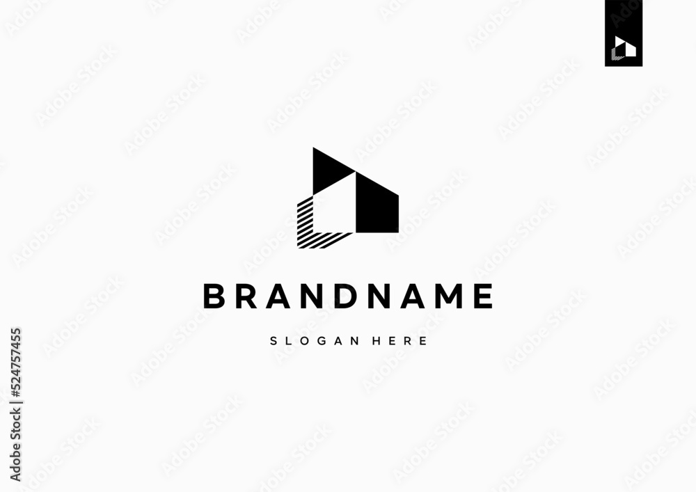 Fototapeta premium Architecture logo design, real estate logo design creative modern minimal