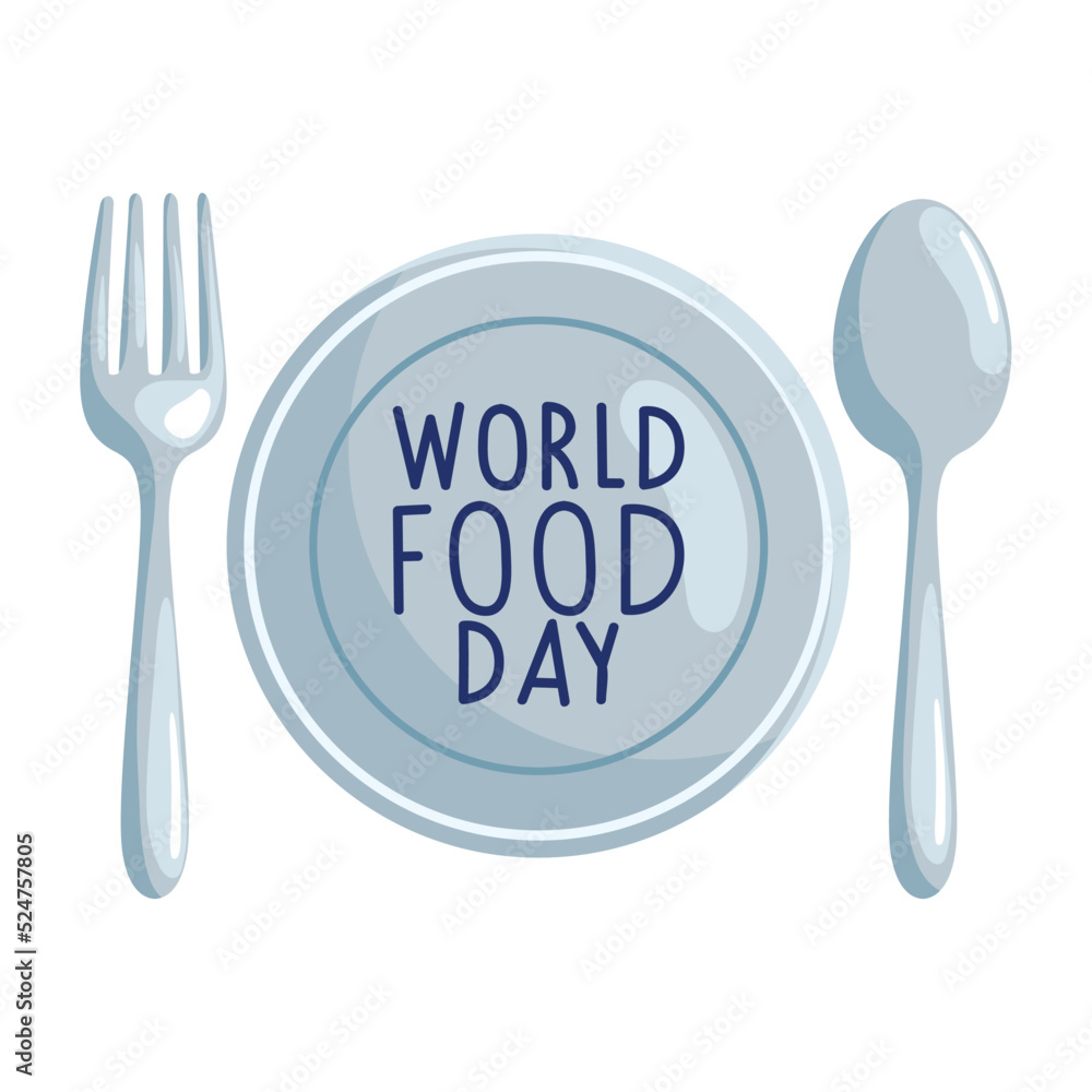 world food day lettering in dish world food day lettering in dish