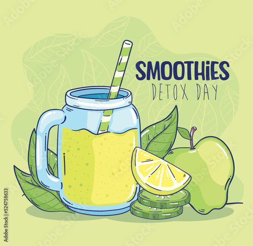 green smoothie detox day