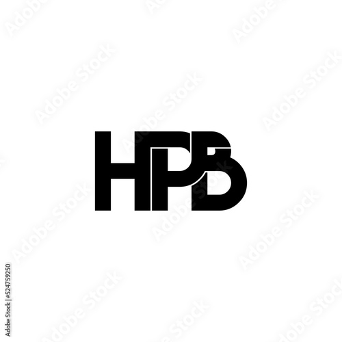 hpb letter original monogram logo design photo