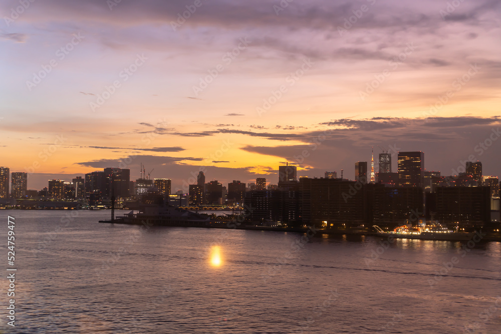 ウォーターフロント　豊洲　夕景