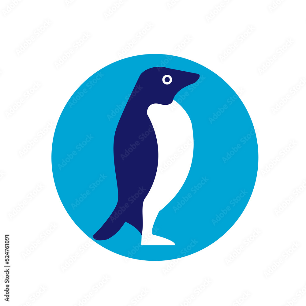 Adelie Penguin Circle Retro Adelie Penguin Circle Retro