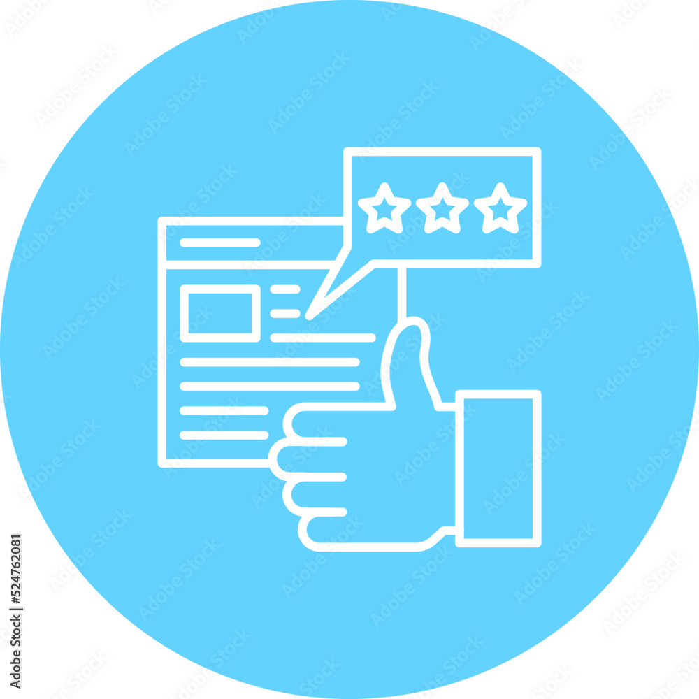 Impression Rate Multicolor Circle Line Inverted Icon Impression Rate Multicolor Circle Line Inverted Icon