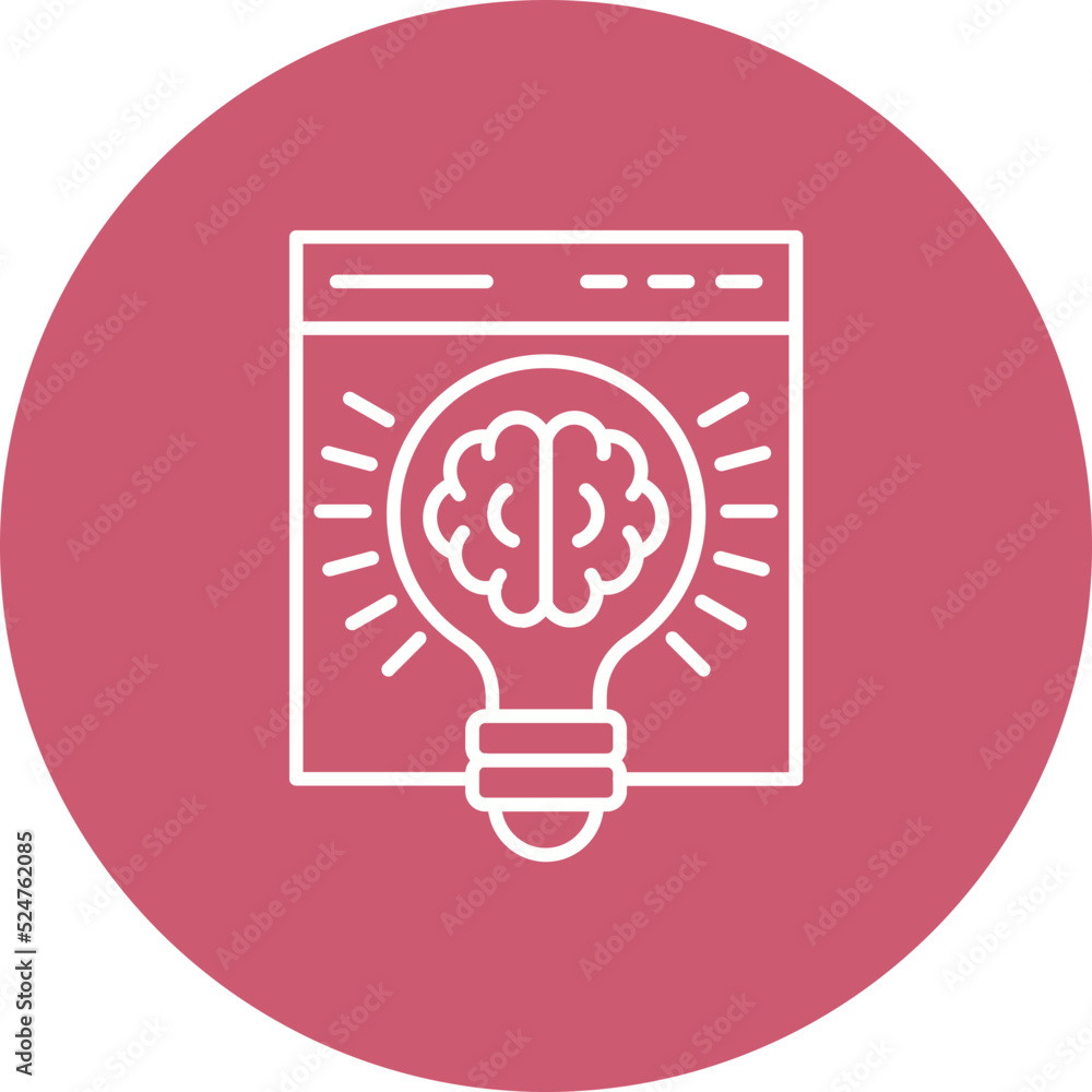 Solution Multicolor Circle Line Inverted Icon Solution Multicolor Circle Line Inverted Icon