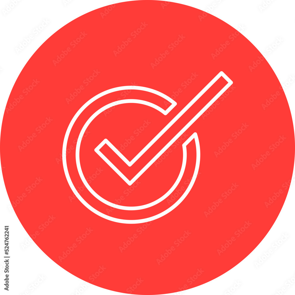 Check Multicolor Circle Line Inverted Icon Check Multicolor Circle Line Inverted Icon