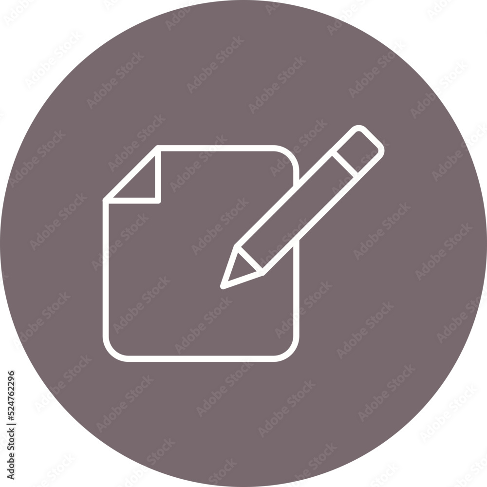Edit Multicolor Circle Line Inverted Icon Edit Multicolor Circle Line Inverted Icon