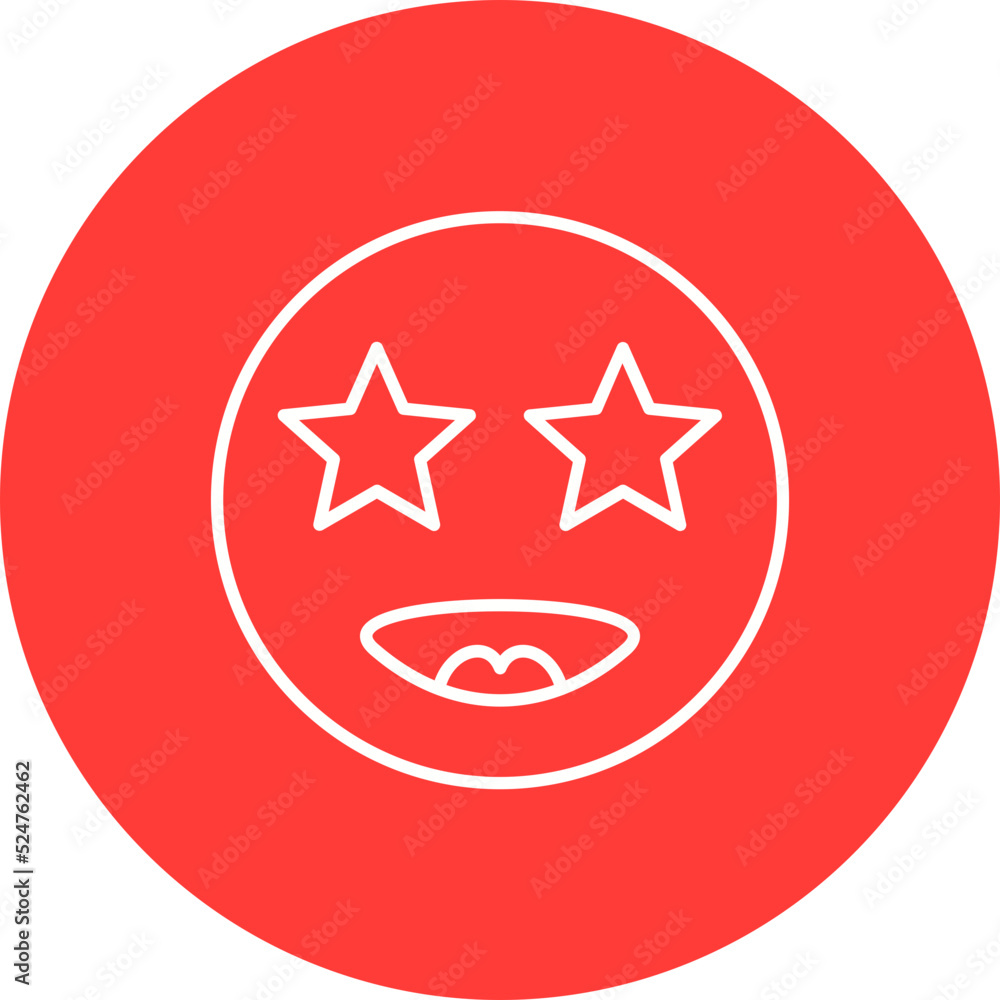 Star Multicolor Circle Line Inverted Icon Star Multicolor Circle Line Inverted Icon