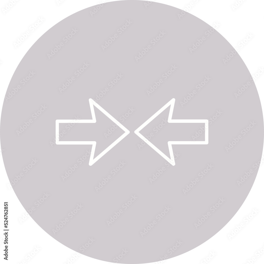 Opposite Arrows Multicolor Circle Line Inverted Icon Opposite Arrows Multicolor Circle Line Inverted Icon