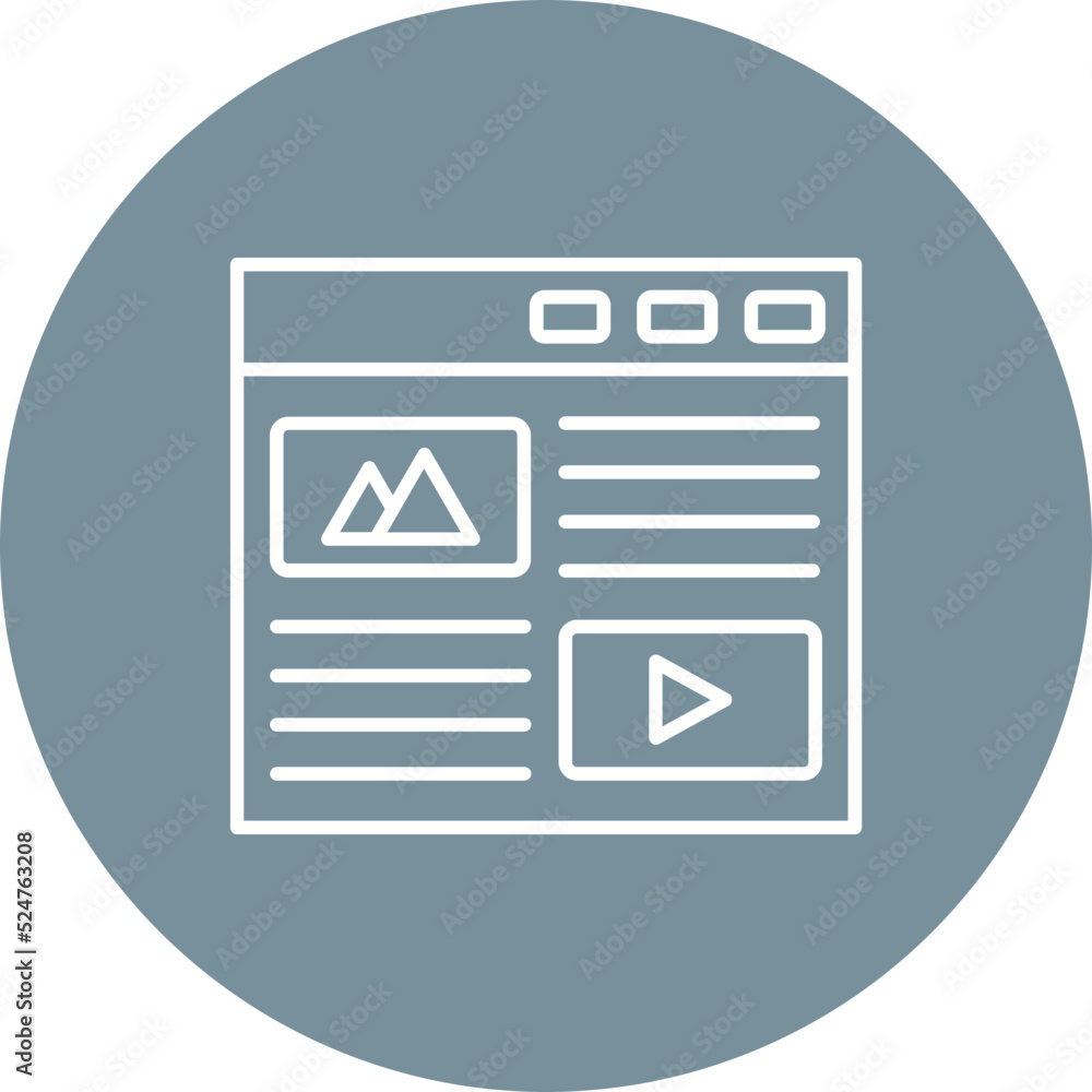 Blog Multicolor Circle Line Inverted Icon Blog Multicolor Circle Line Inverted Icon