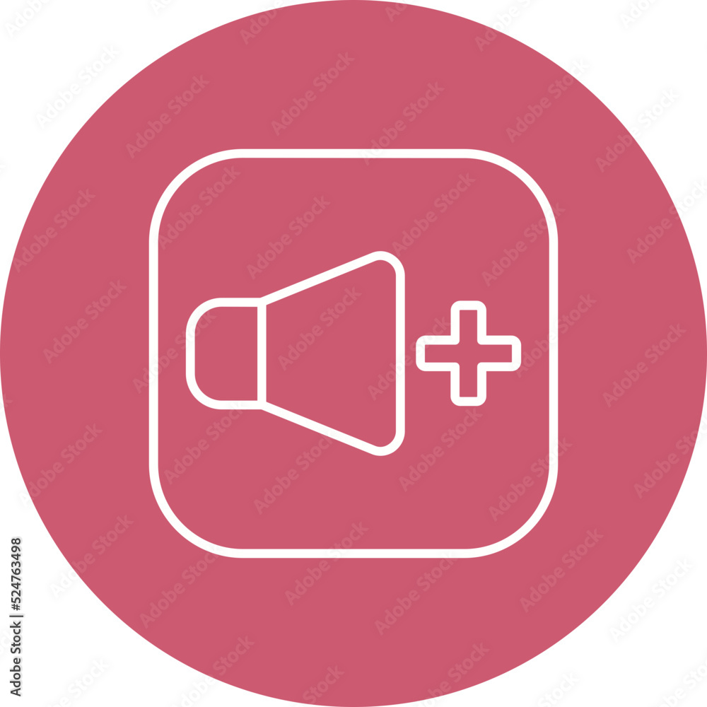 Volume Up Multicolor Circle Line Inverted Icon Volume Up Multicolor Circle Line Inverted Icon