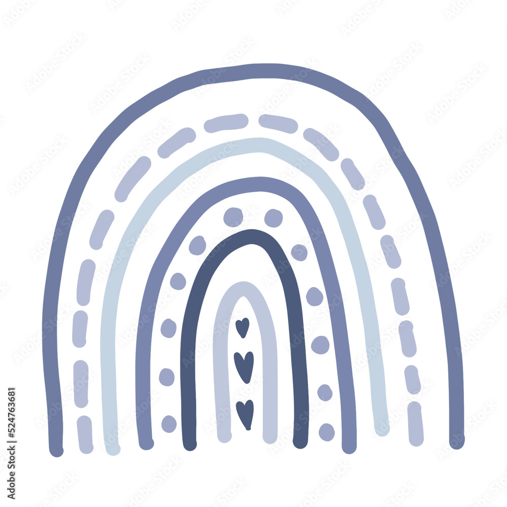 Cute Hand drawn Rainbow Cute Hand drawn Rainbow