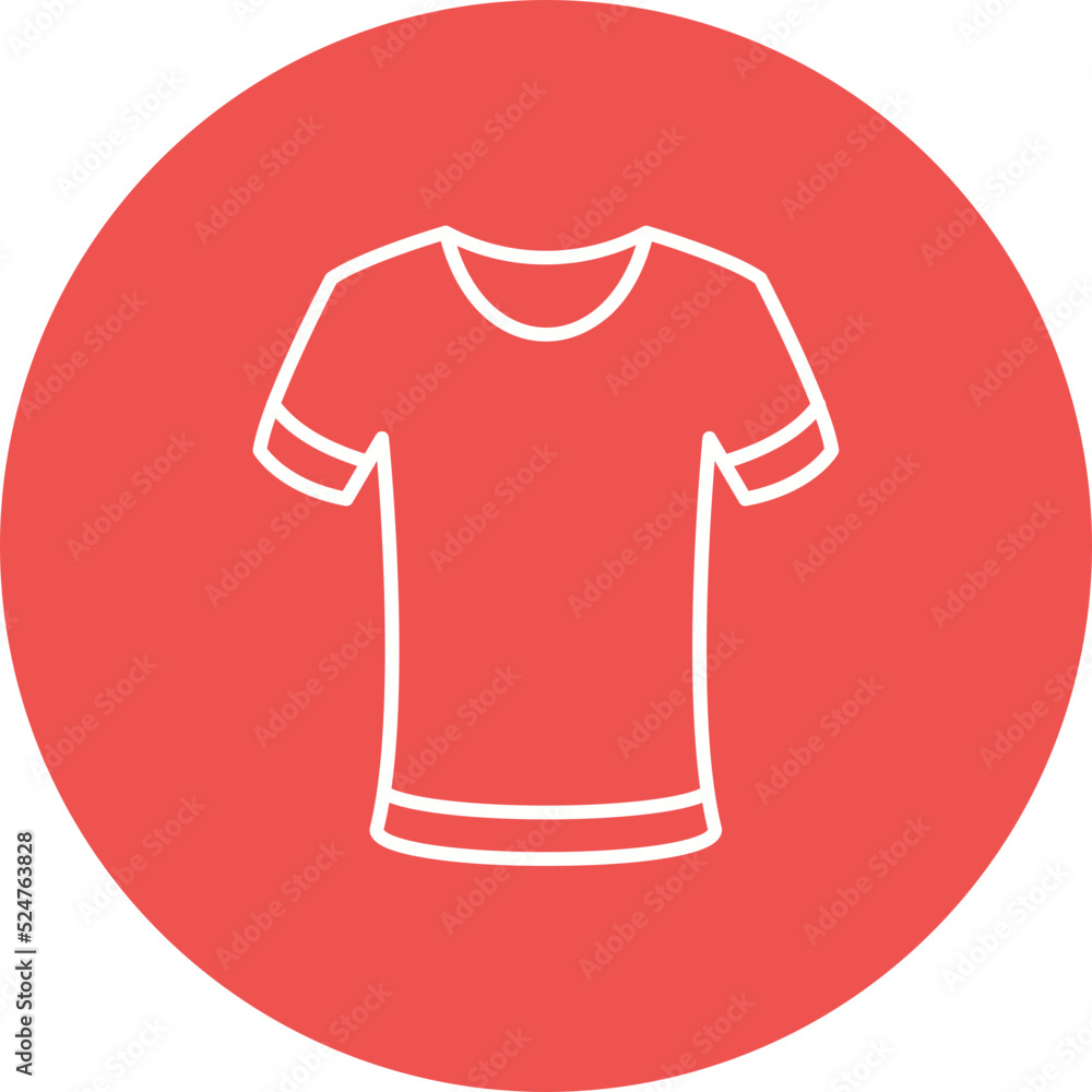 Tshirt Multicolor Circle Line Inverted Icon Tshirt Multicolor Circle Line Inverted Icon