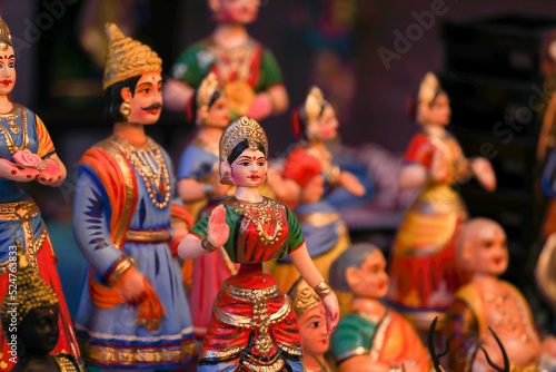 Indian famous Thanjavur dancing dolls 