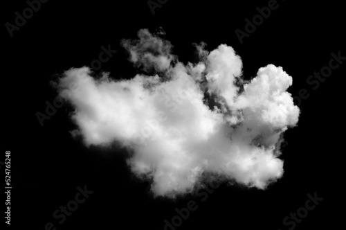 White clouds on black background.