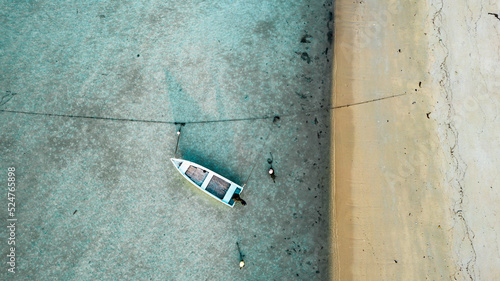 Aerial view of fishing boats in Koh Samui Thailand © Thierry C