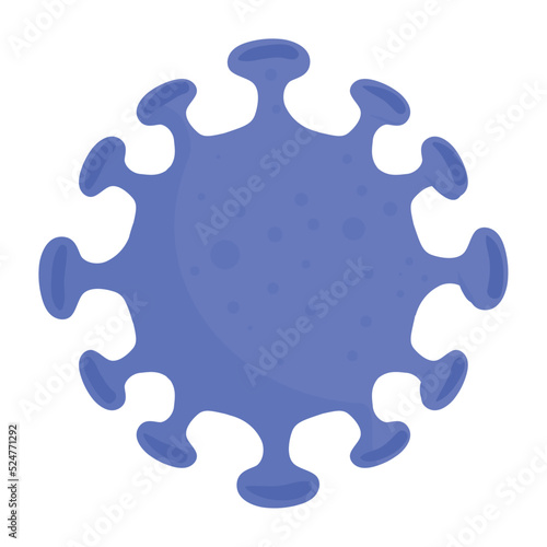 purple covid19 particle