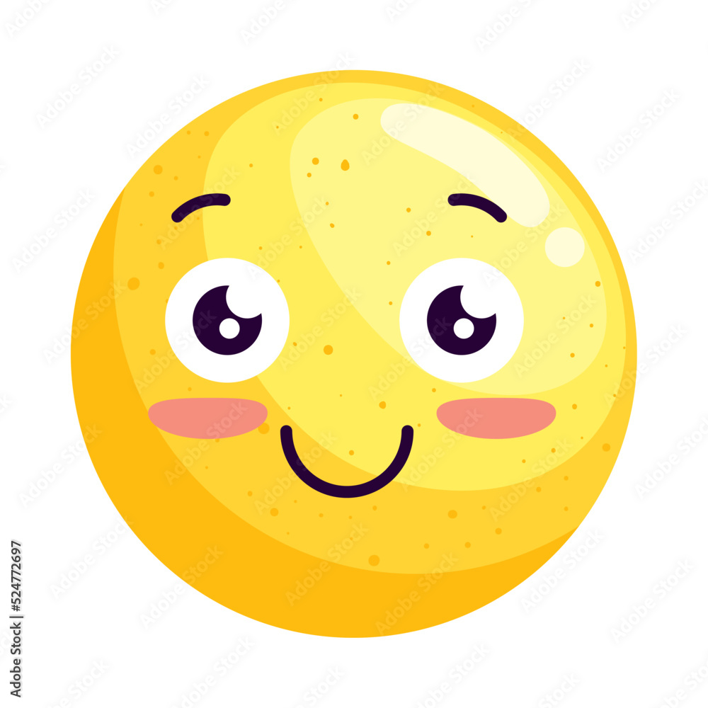 Fototapeta premium smiling face emoji