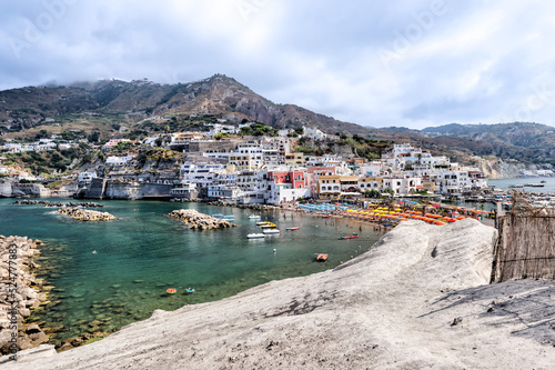 Fototapeta Naklejka Na Ścianę i Meble -  Landscape views in the small beach village of Sant' Angelo on the island of Ischia in Italy
