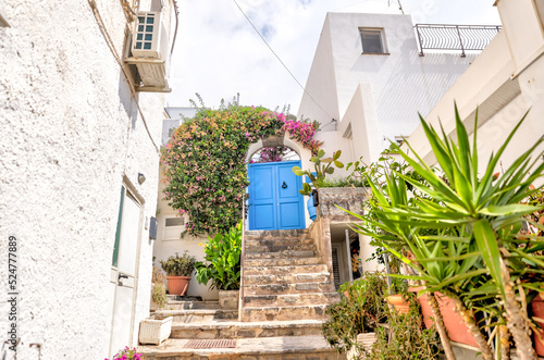 Fototapeta Naklejka Na Ścianę i Meble -  Views on quaint streets of Sant' Angelo on the island of Ischia in Italy
