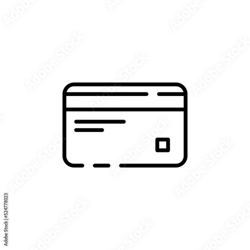 Credit Card, Payment Dotted Line Icon Vector Illustration Logo Template. Suitable For Many Purposes.