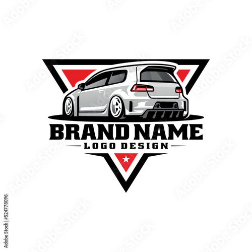 automotive and car garage with emblem logo vector