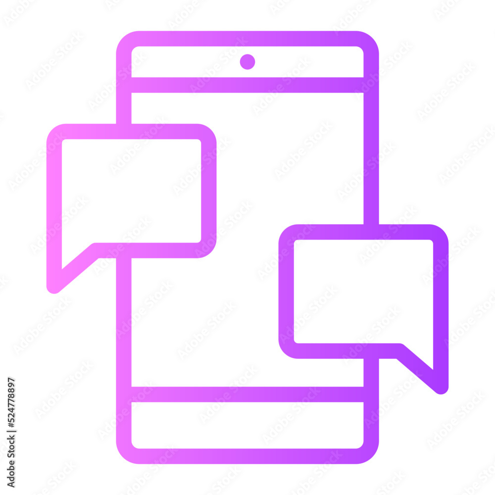 online chat gradient icon online chat gradient icon