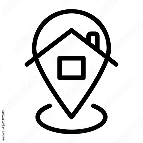 home address line icon