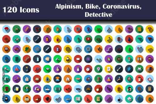 120 Icons Of Alpinism, Bike, Coronavirus, Detective, Restaurant