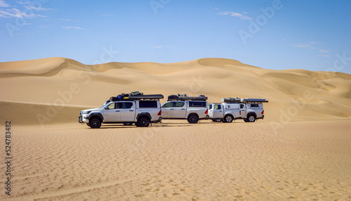Dune driving to Sandwich Harbour. Namibia  photo