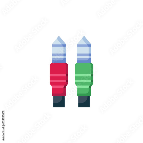 jack cable vector icon. computer component icon flat style. perfect use for logo, presentation, website, and more. simple modern icon design flat style