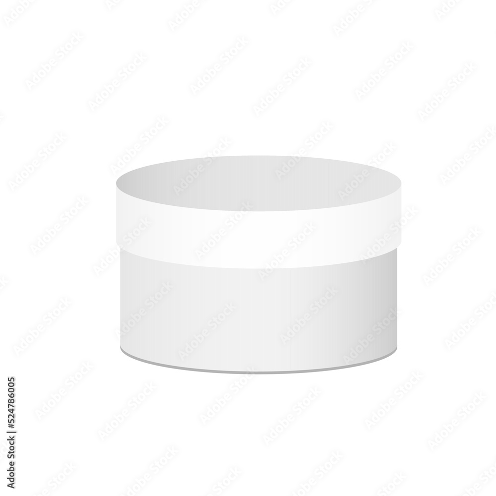 Plastic round container box package design illustration template. Round Gift Box White On White Background Isolated. Ready For Your Design. Product Packing Vector illustration
Plastic round container box package design illustration template. Round Gift Box White On White Background Isolated. Ready For Your Design. Product Packing Vector illustration