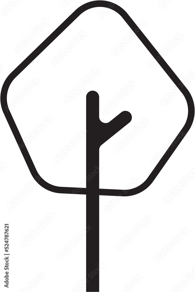 Simplicity tree flat design. Simplicity tree flat design.