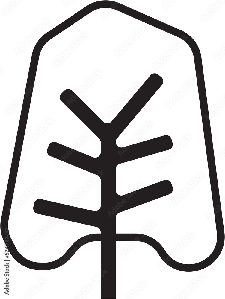 Simplicity tree flat design. Simplicity tree flat design.