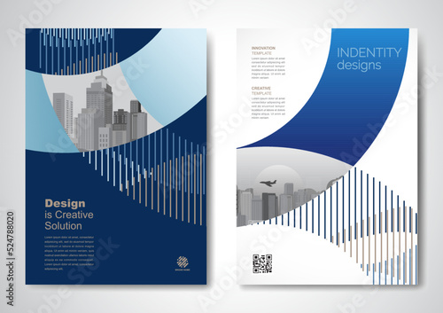 Template vector design for Brochure, AnnualReport, Magazine, Poster, Corporate Presentation, Portfolio, Flyer, infographic, layout modern with color size A4, Front and back, Easy to use.