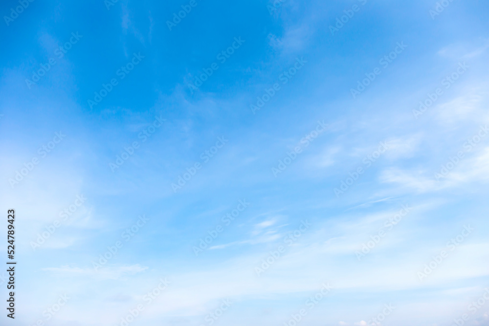 Fototapeta premium Blue sky background clear sky clouds.