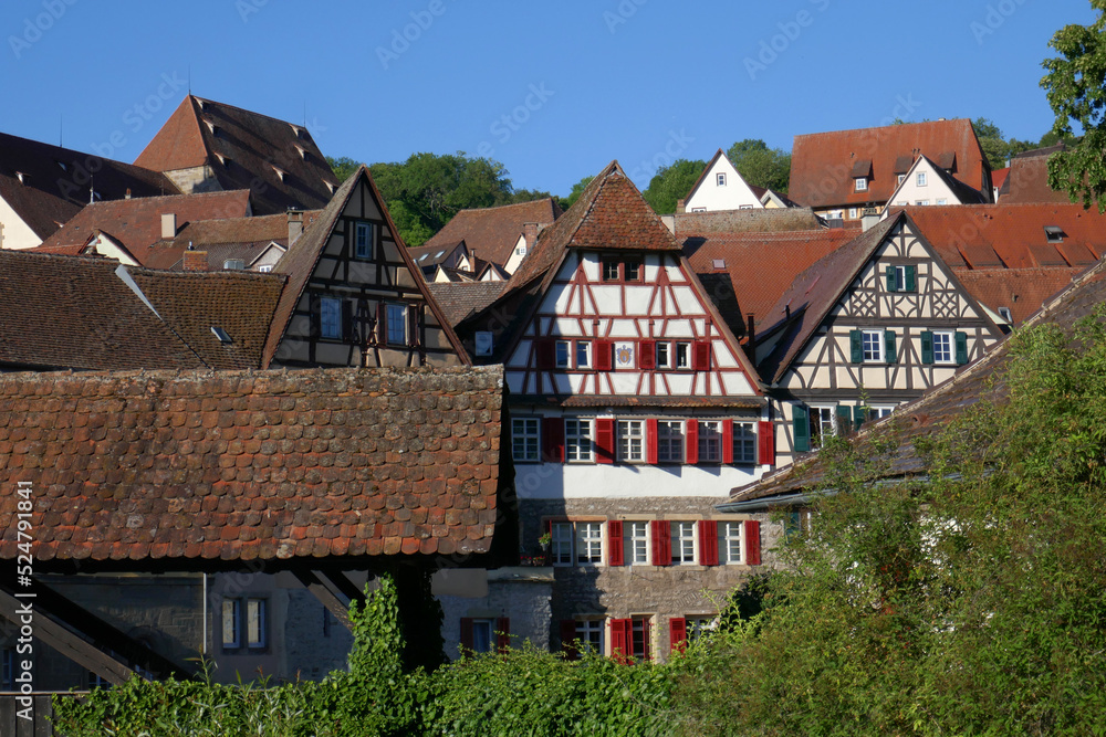 Roter Steg in Schwäbisch Hall Roter Steg in Schwäbisch Hall