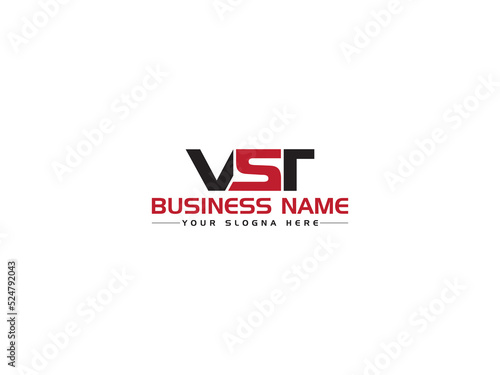 VST Logo Letter Vector Icon, Creative VS vst Logo Icon Design For Company photo