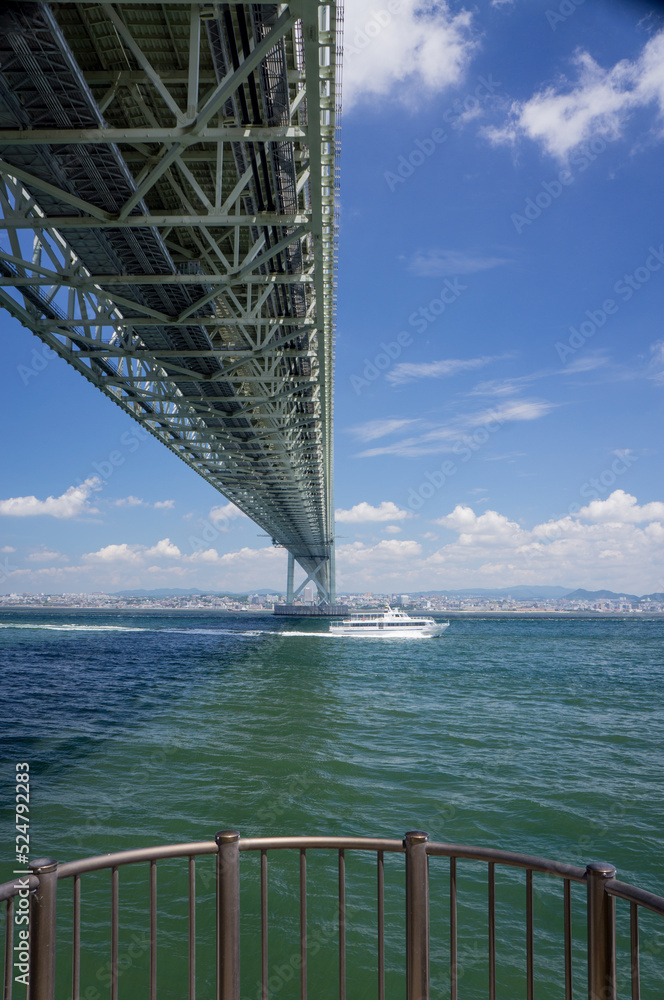 世界最大級吊り橋　明石海峡大橋