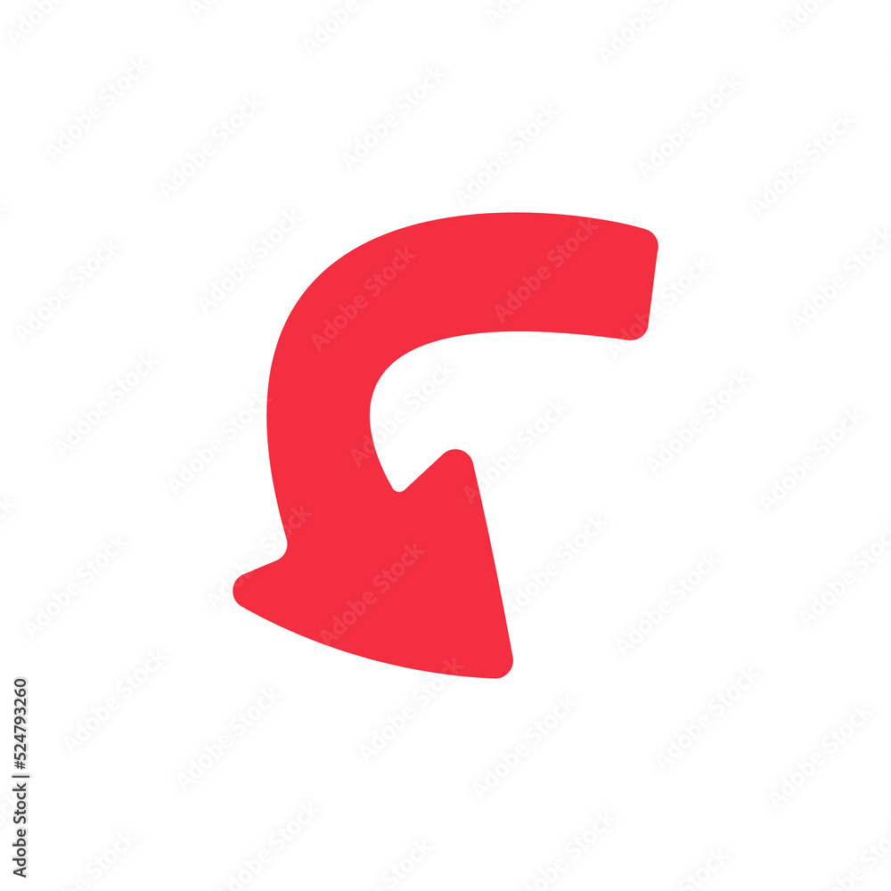 hand drawn zigzag arrow icon isolated on a white background hand drawn zigzag arrow icon isolated on a white background