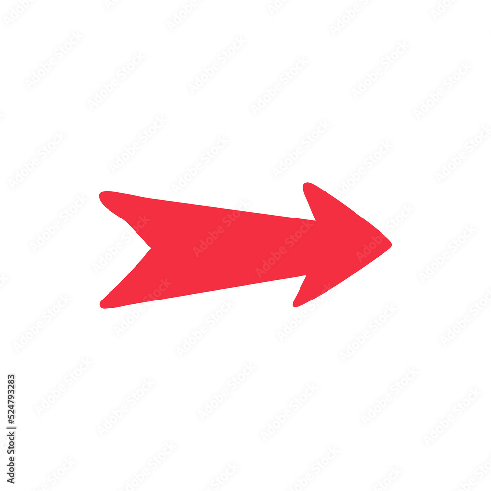 hand drawn zigzag arrow icon isolated on a white background hand drawn zigzag arrow icon isolated on a white background