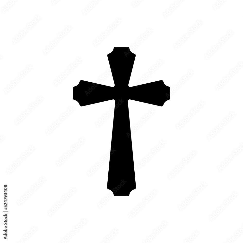 silhouette of the cross of jesus Religious Christians