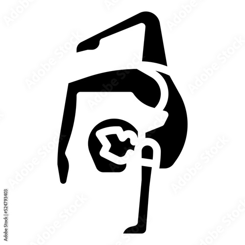 GYMNAST glyph icon